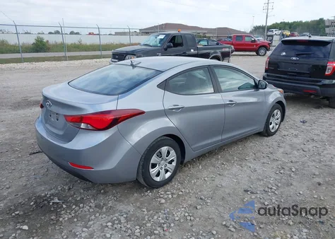 2016 Hyundai Elantra Se из США, поврежденный, VIN 5NPDH4AE3GH743079